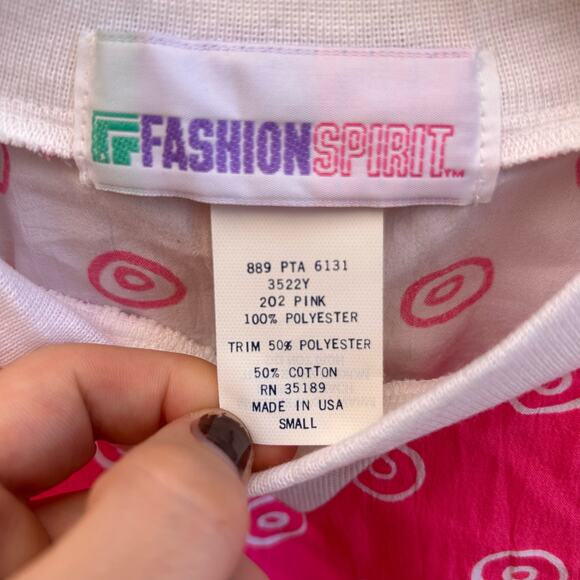 Vintage 80s Neon Pink Windbreaker Top Size Small - Picture 3 of 4